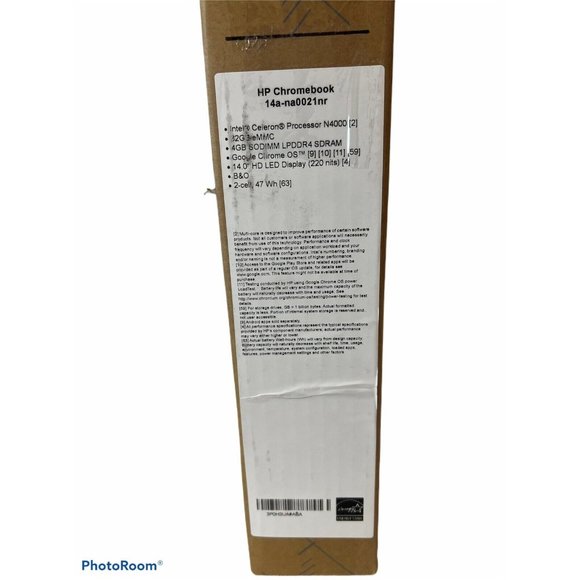 HP Chromebook 14a-na0021nr 14" (32GB SSD, Intel Celeron N4000, 1.10GHz, 4GB RAM) - Picture 4 of 4
